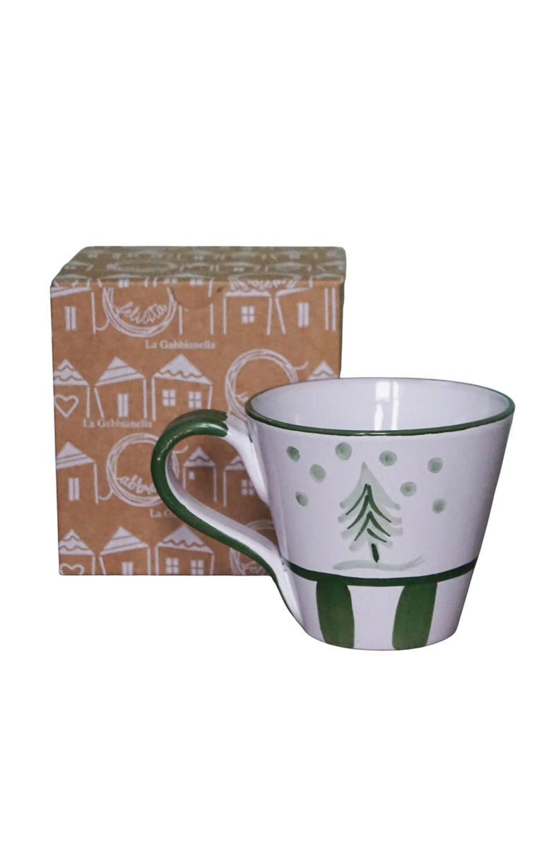 LA GABBIANELLA Allegro, Green - Mug, Alternate, color, White