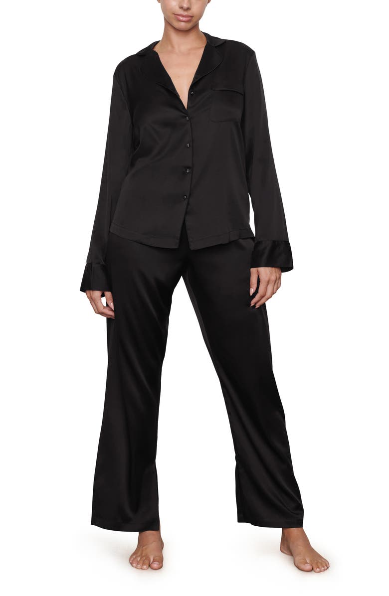 SKIMS Stretch Silk Pajama Pants, Main, color,