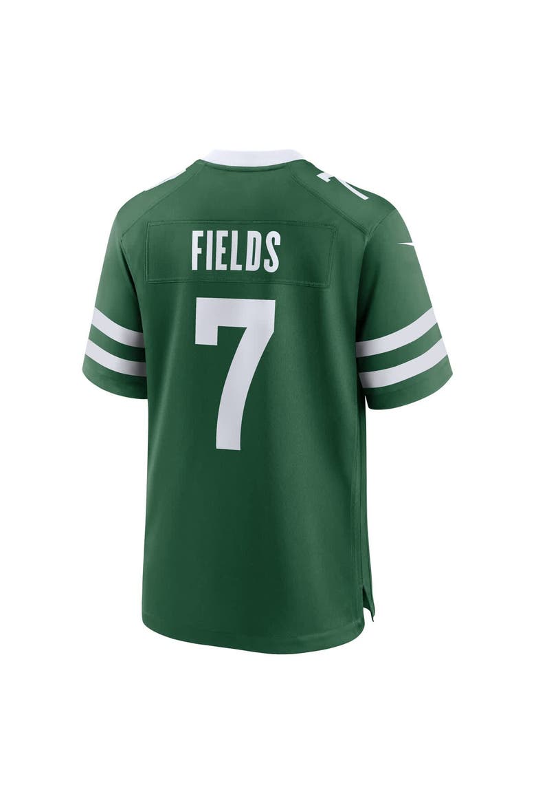 Youth Nike Justin Fields Legacy Green New York Jets Game Player Jersey, Alternate, color, Green