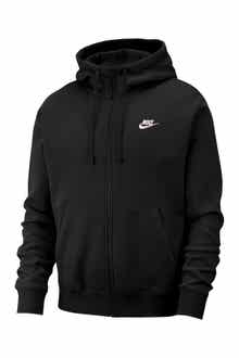Nike Men's Club Zip-Up Logo Hoodie