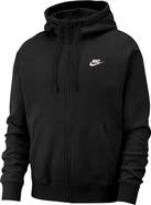 Nike Men's Club Zip-Up Logo Hoodie