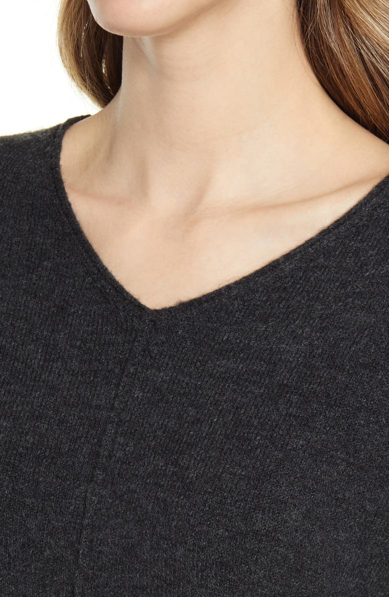 Caslon<sup>®</sup> Women's High/Low V-Neck Sweater, Alternate, color,