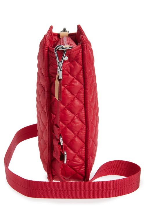 Mz Wallace Quilted Nylon Box Crossbody Bag In Red