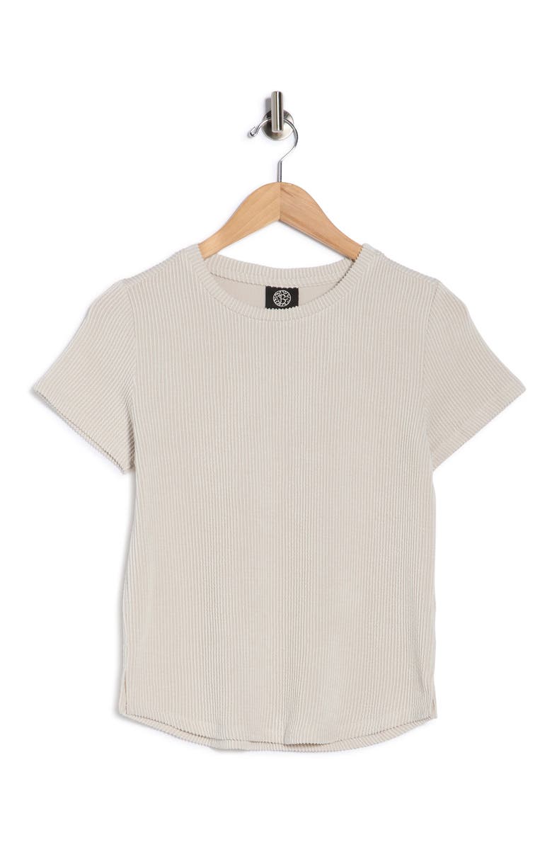 Bobeau Rib T-Shirt, Alternate, color, Egret