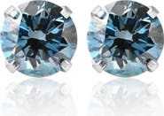 Bliss Diamond 1 Ct T.W. Blue Lab Grown Diamond Studs 14K Gold Earrings