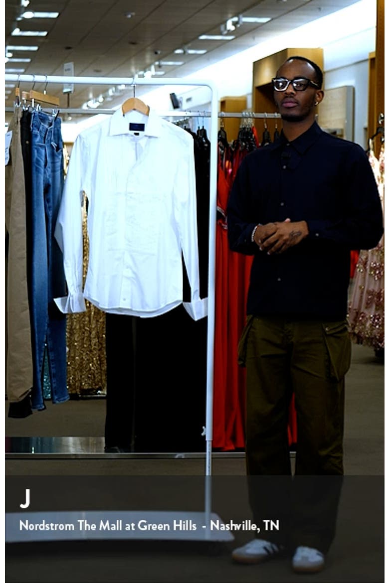 Formal Trim Fit Tuxedo Shirt video