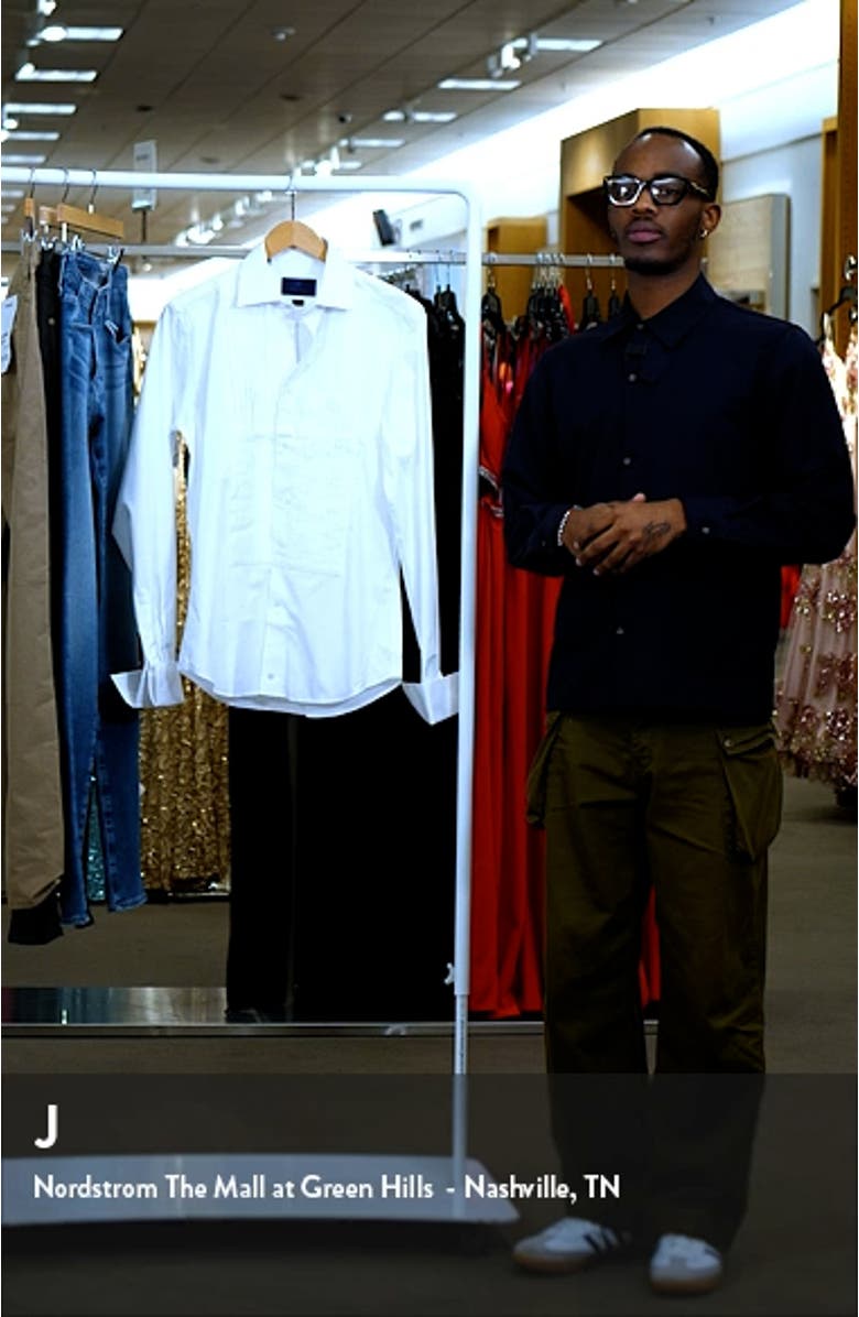 Formal Trim Fit Tuxedo Shirt, sales video thumbnail