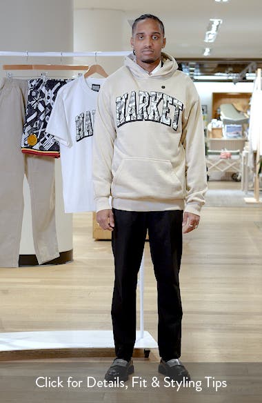 MARKET Money Arc Oversize Fleece Hoodie (Men) | Nordstromrack