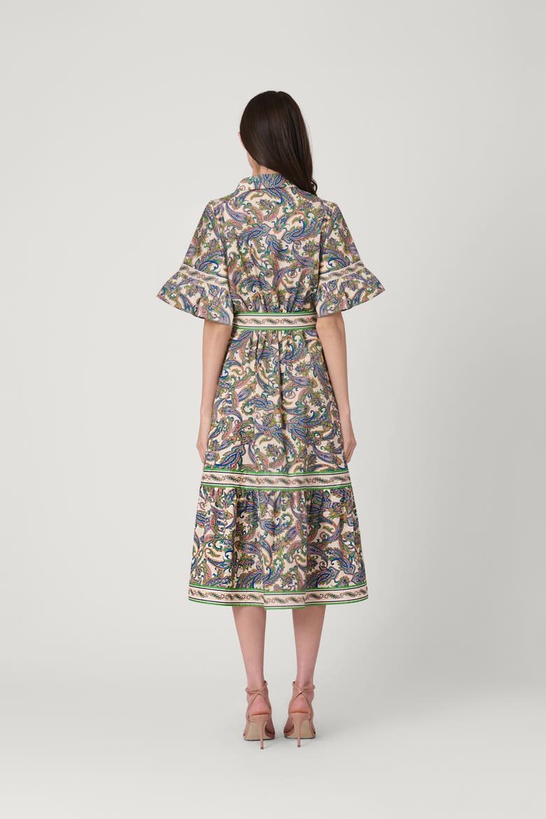 Pura Paisley Print Alix Dress, Alternate, color, Ivory Multi
