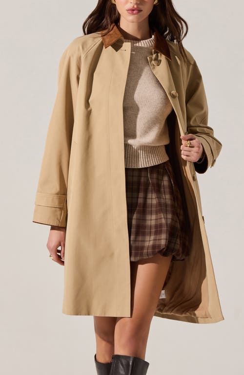 Astr The Label Raiden Swing Coat In Brown