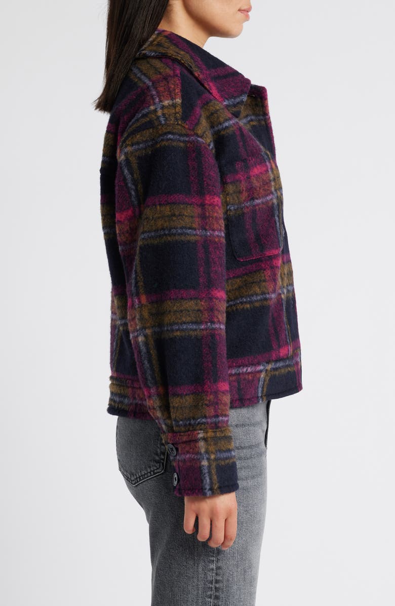 Caslon<sup>®</sup> Plaid Crop Shacket, Alternate, color, 