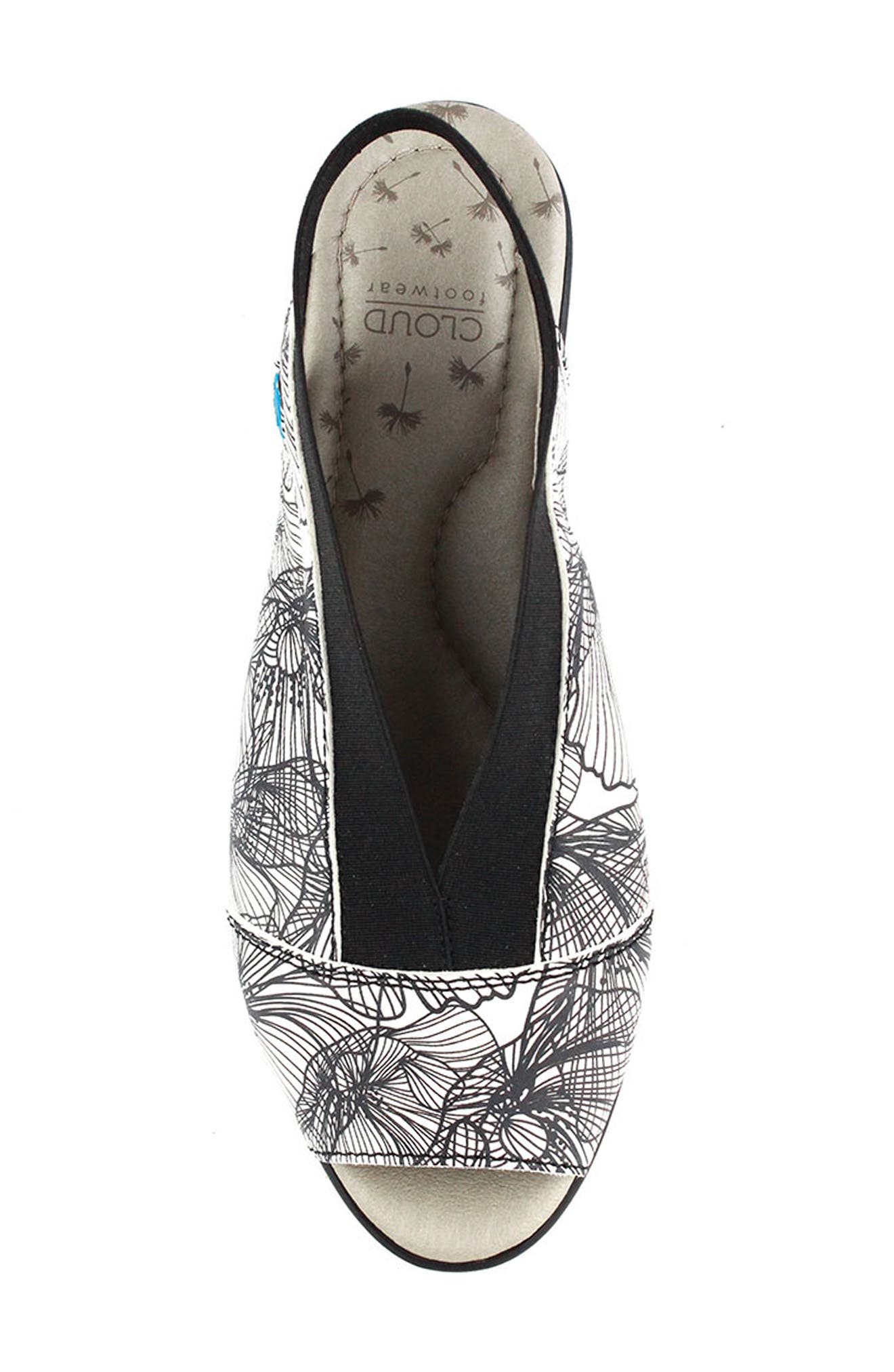 CLOUD 'Caliber' Peep Toe Leather Sandal, Alternate, color, 