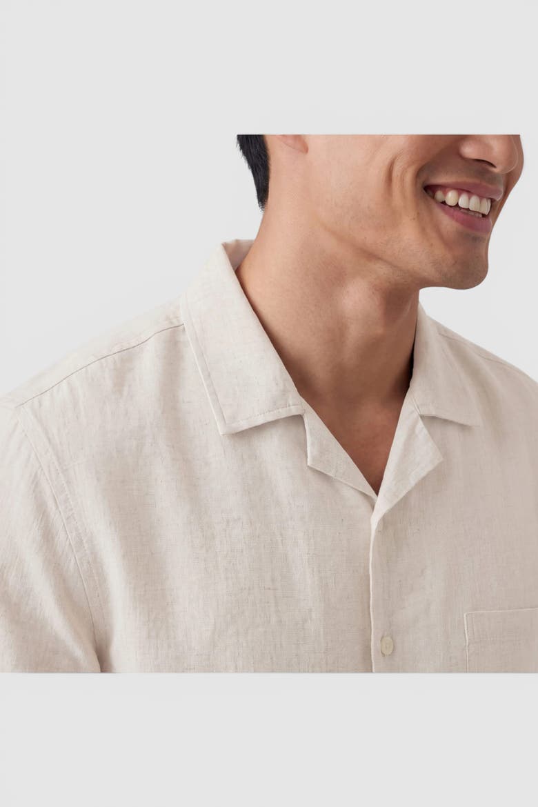 Getaway Linen Shirt, Alternate, color, Canvas