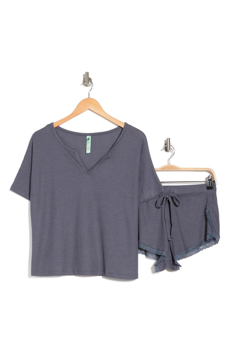 Honeydew Wake Me Up Shortie Pajama Set, Alternate, color, 