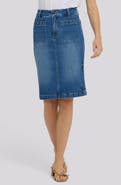NYDJ Patch Pocket Denim Skirt
