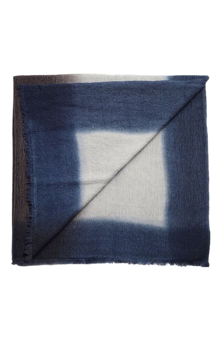 Studio Variously Handloom Handspun Merino Throw, Main, color, Blue
