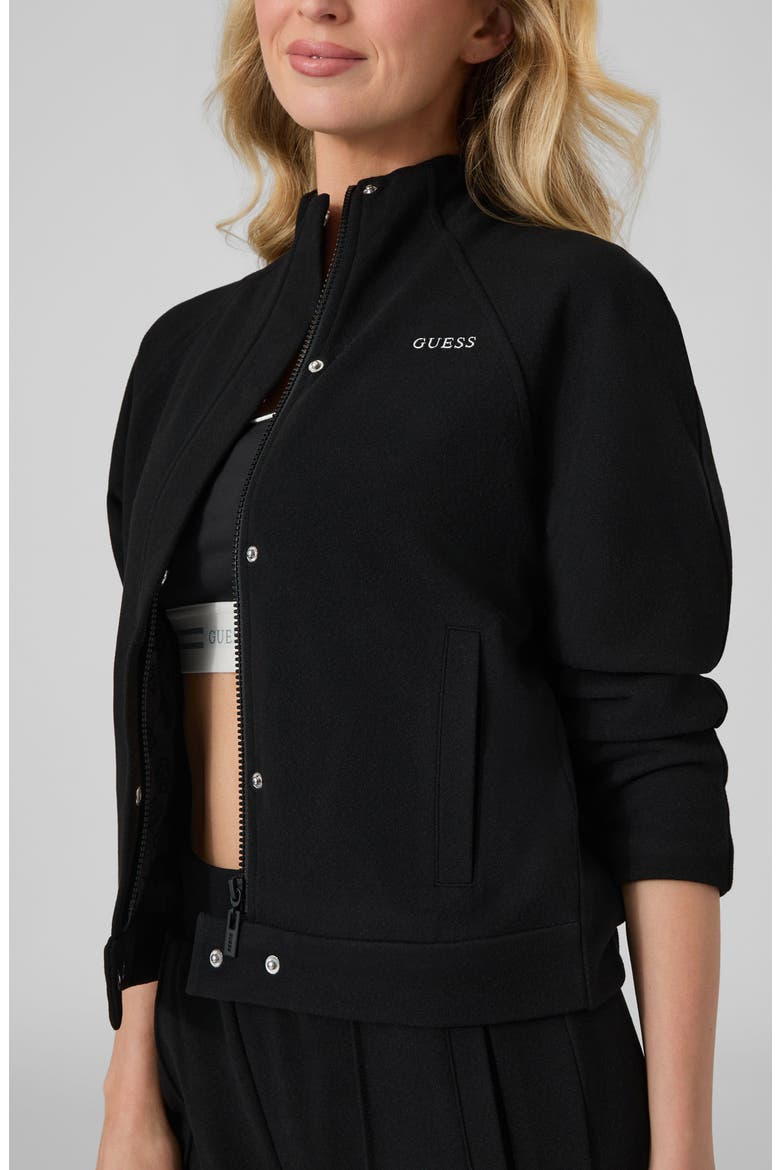 Marilu Full Zip Jacket, Alternate, color, JET BLACK