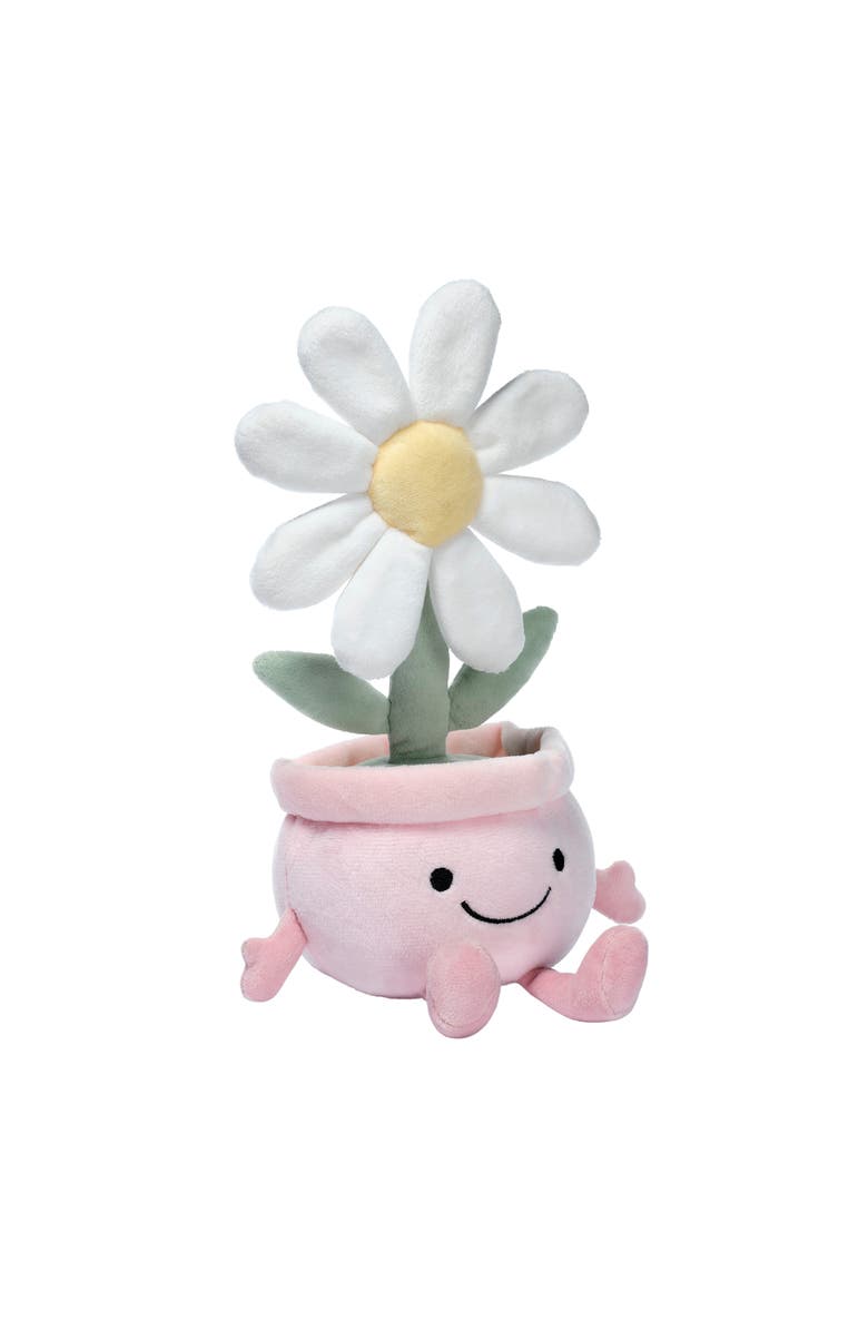 Lambs & Ivy Daisy Dreams Poseable Flower Pot Plush Stuffed Animal Toy - 11 Inch, Alternate, color, Pink