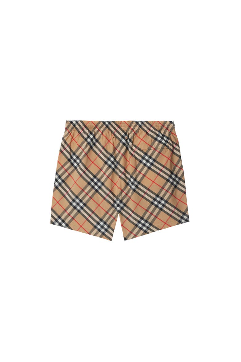 Check Swim Shorts, Alternate, color, Sand beige