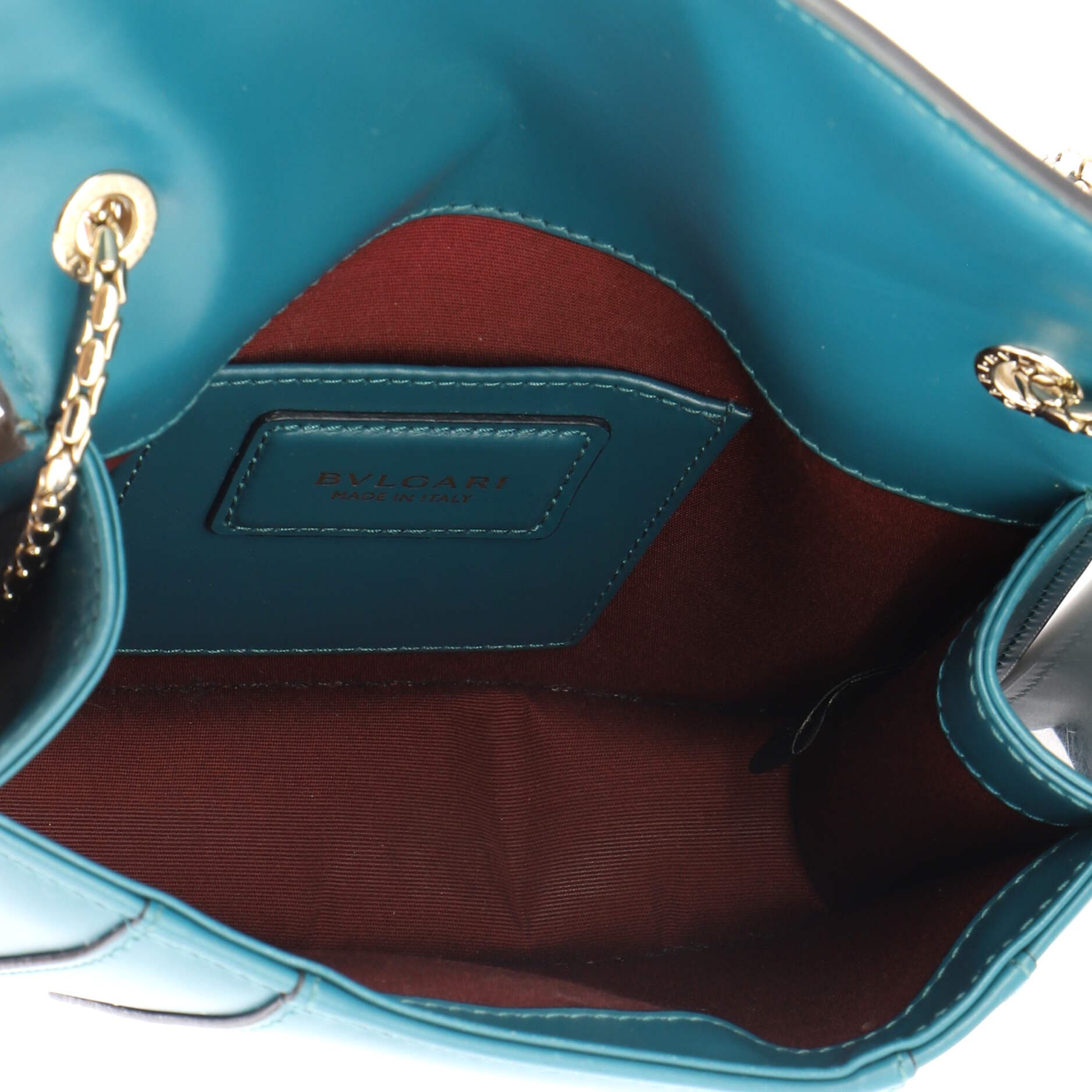 Serpenti Forever Square Shoulder Bag Leather Small, Alternate, color, Blue