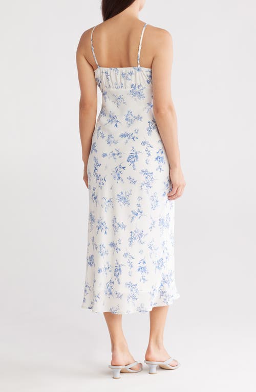BLU PEPPER BLU PEPPER FLORAL TIE EMPIRE WAIST MAXI SLIPDRESS 