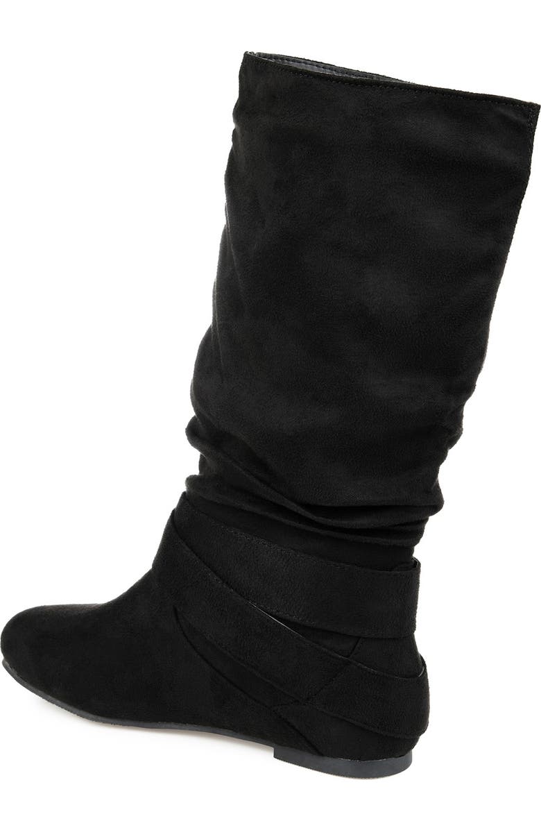 Journee Collection Shelley Buckle Slouchy Boot, Alternate, color,