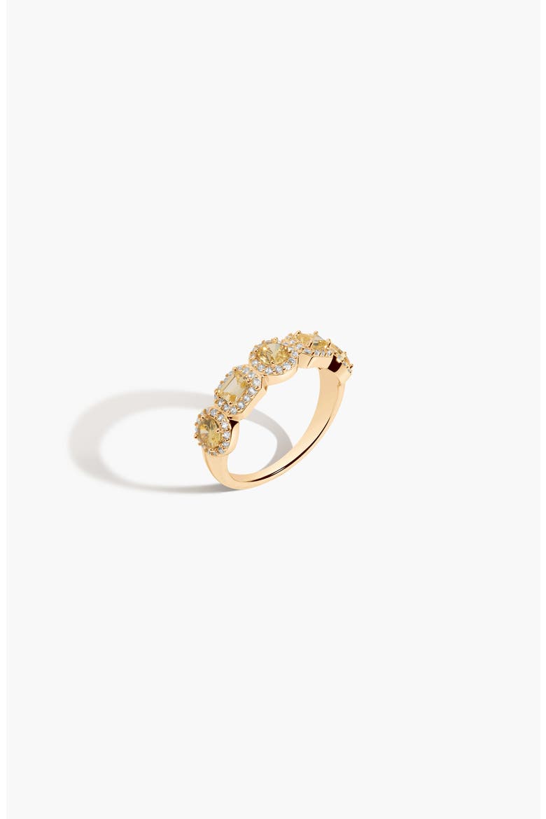 Lab Grown Canary Edwardian Ring, Alternate, color, Canary