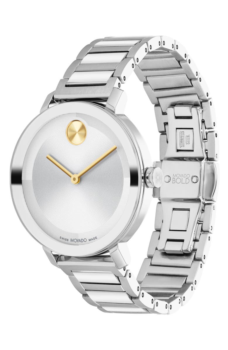 Movado Bold Evolution 2.0 Bracelet Watch, Alternate, color, Silver
