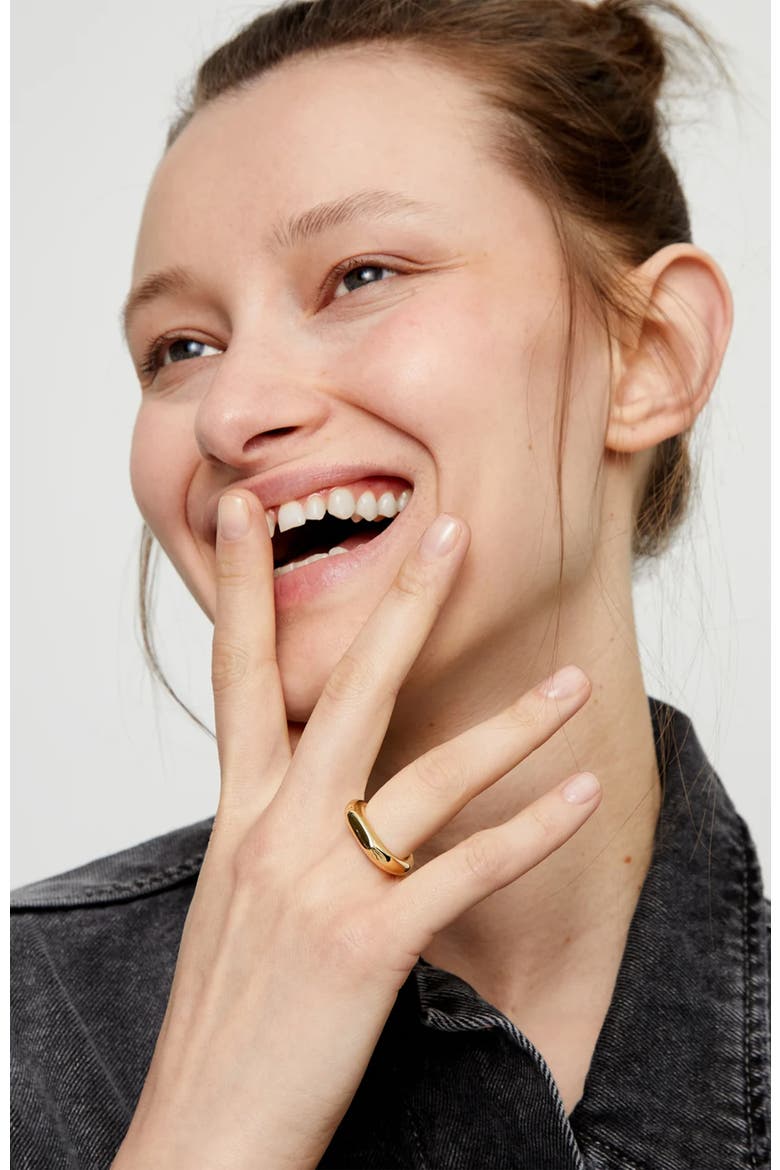 Gold-Plated Geometric Ring, Alternate, color, Gold