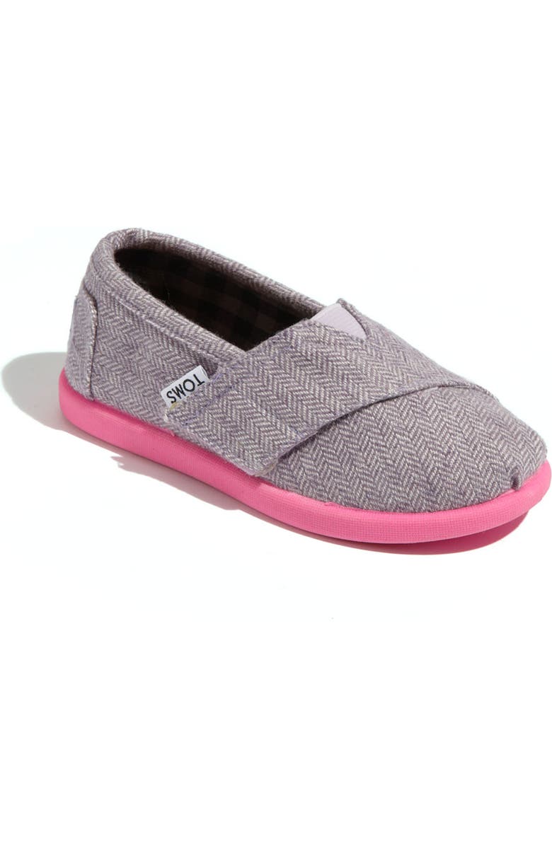 TOMS 'Classic Tiny - Herringbone' Slip-On, Main, color,