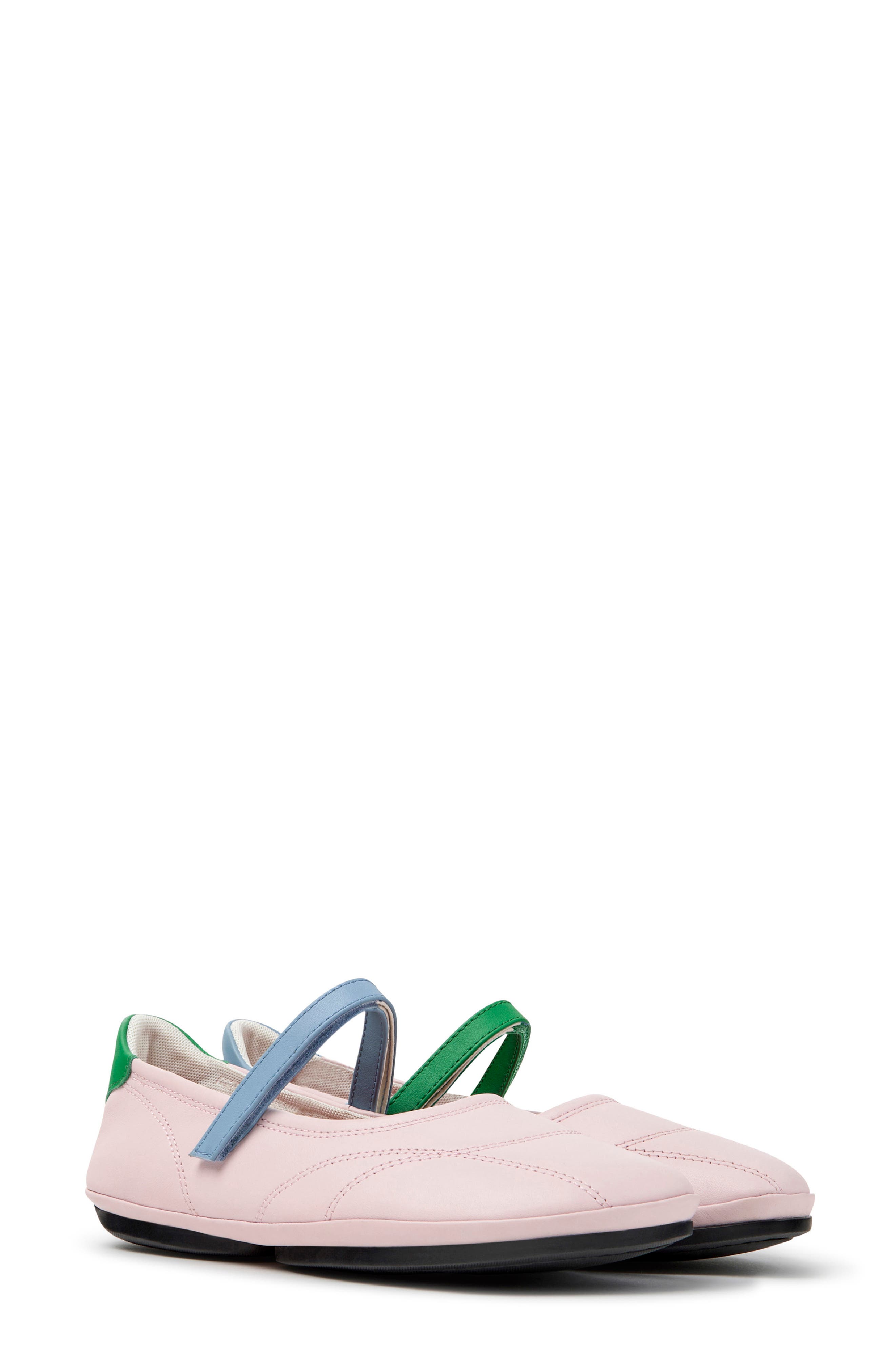 Right Nina Mary Jane Flat, Main, color, LT/ PASTEL PINK