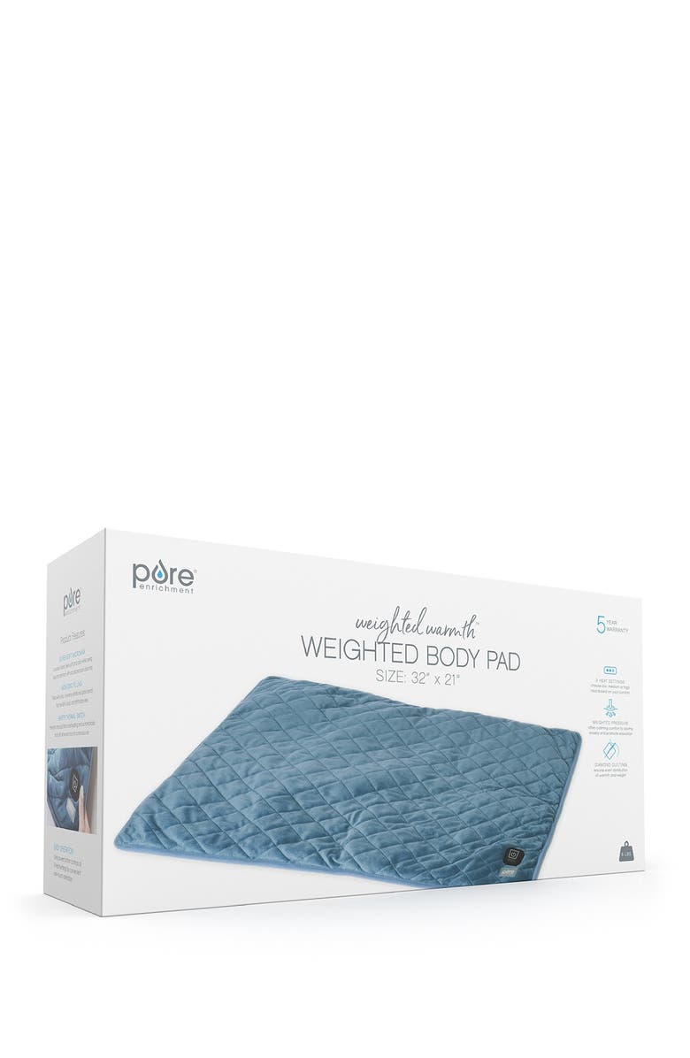 PURE ENRICHMENT Weighted Warmth Body Pad, Main, color, Navy