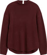 Caslon® Shirttail Mock Neck Sweater