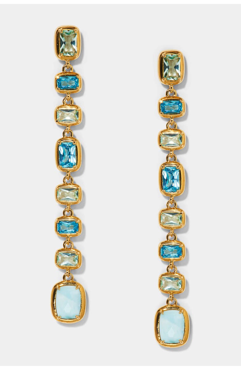 Nadri Cabarete Multi Linear Earrings, Main, color, Gold