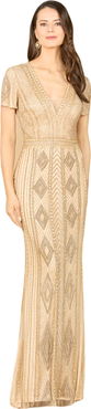 LARA New York Closed Back, Cap Sleeve Dress