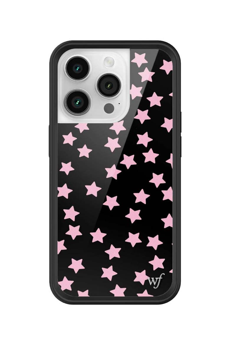 Super Cute Stars iPhone Case, Alternate, color, Black