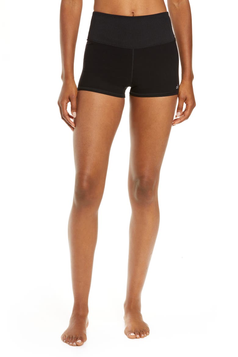 Aura Bike Shorts, Main, color, BLACK