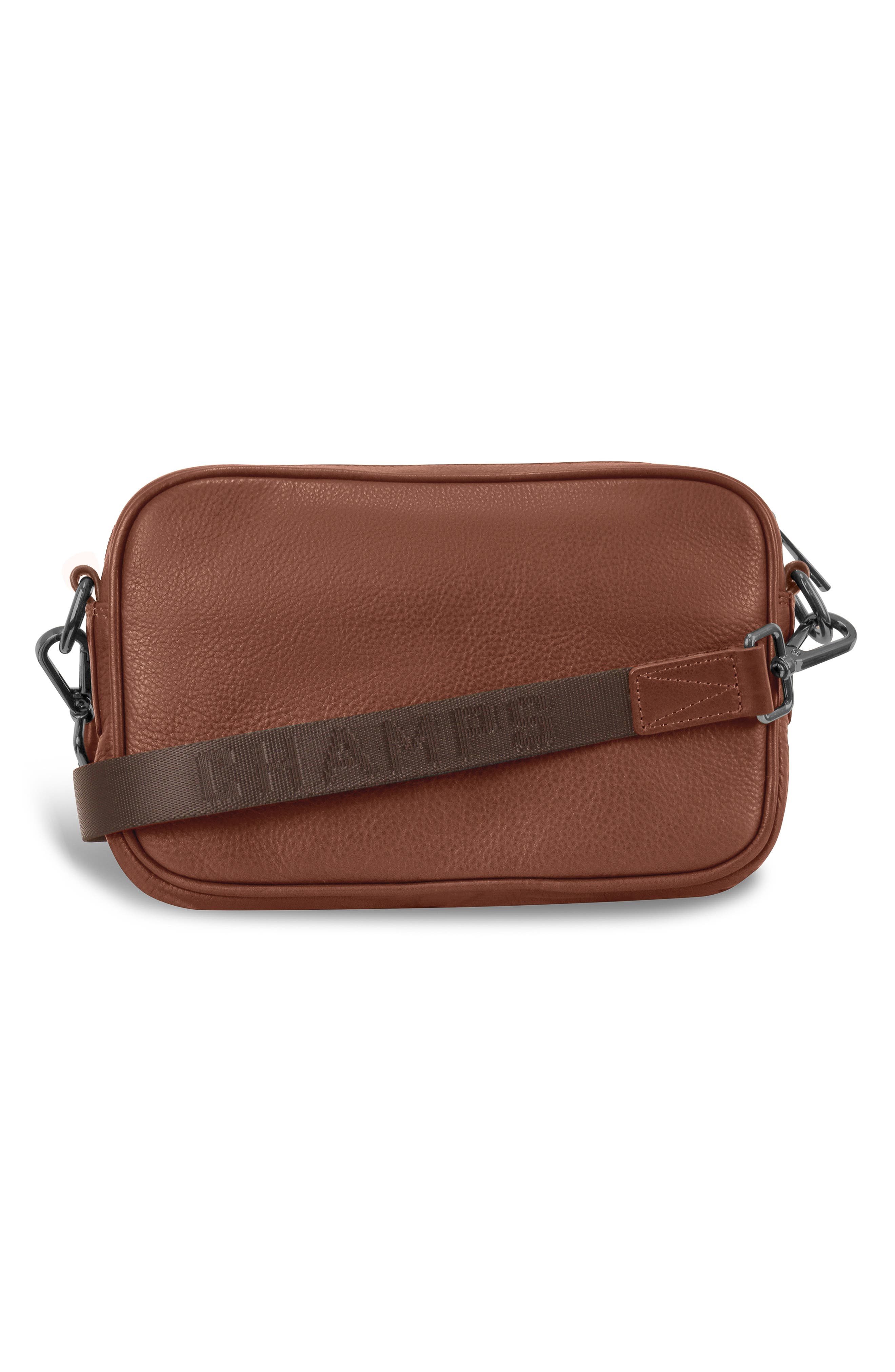 CHAMPS Onyx Leather Camera Bag, Alternate, color, Brown