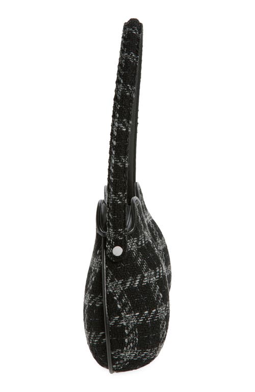 Diesel ® Double-d Tweed Shoulder Bag In Black