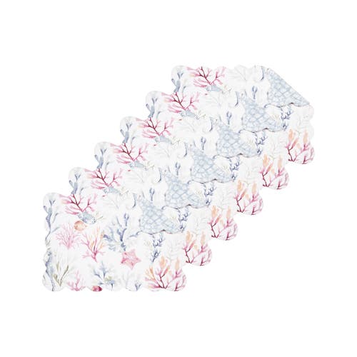 C & F Home C&f Home Nori Coral Placemats Set Of 6 In Multi