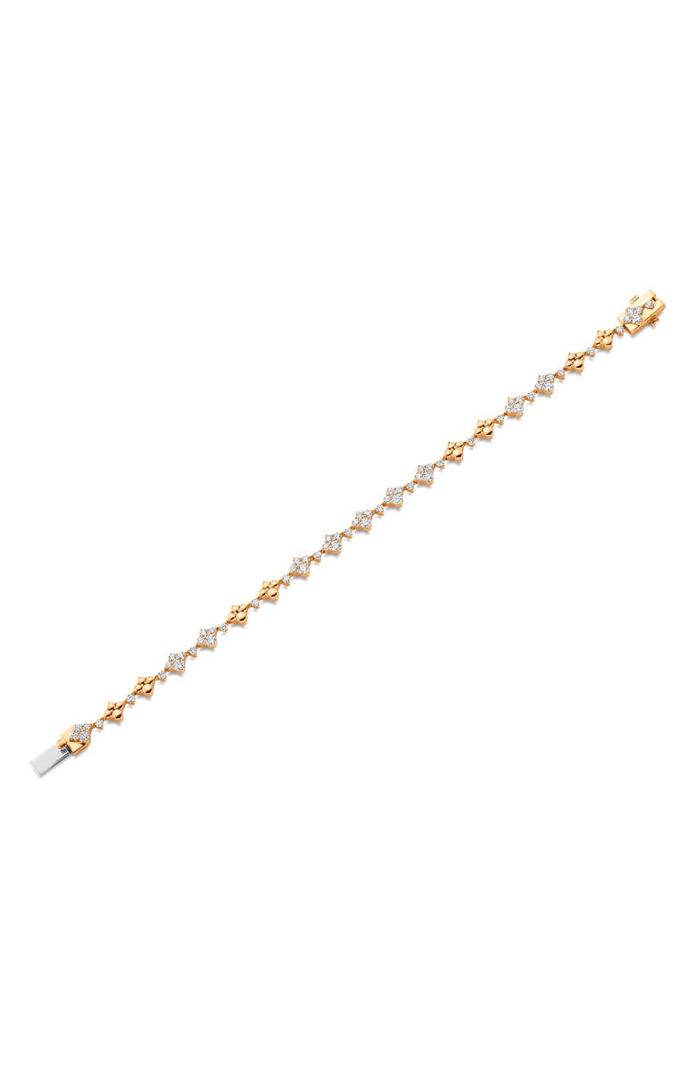 Sara Weinstock Dujour Diamond Cluster Bracelet, Main, color, Yellow