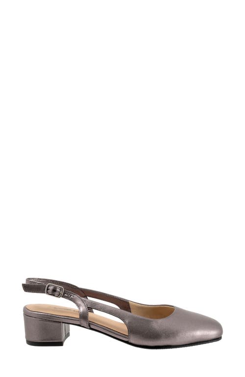 Trotters Dottie Slingback Pump In Pewter