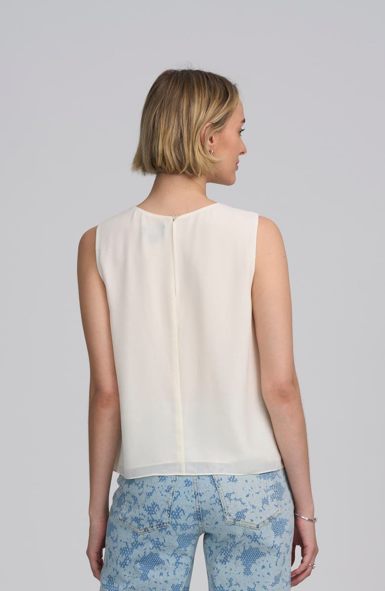 ELLE Collection Floral Appliqué Shell, Alternate, color, Blush