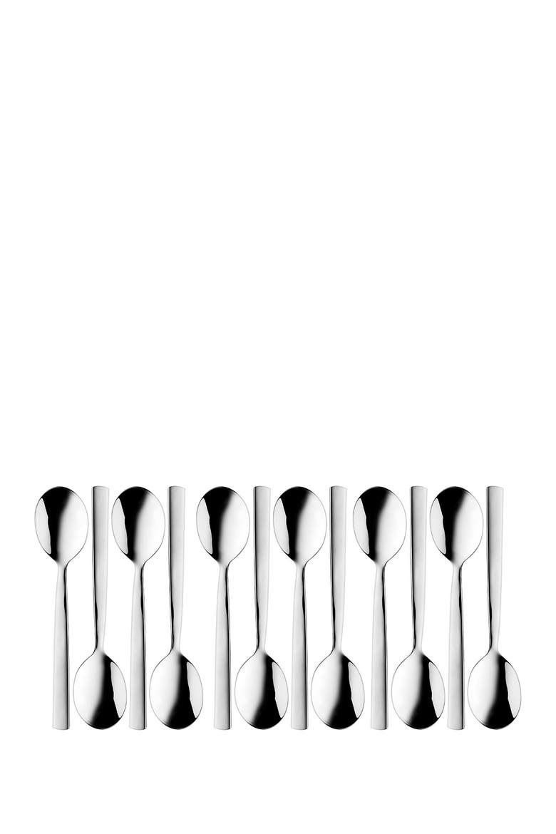Essentials Soup Spoon - Set of 12, Main, color, SILVER