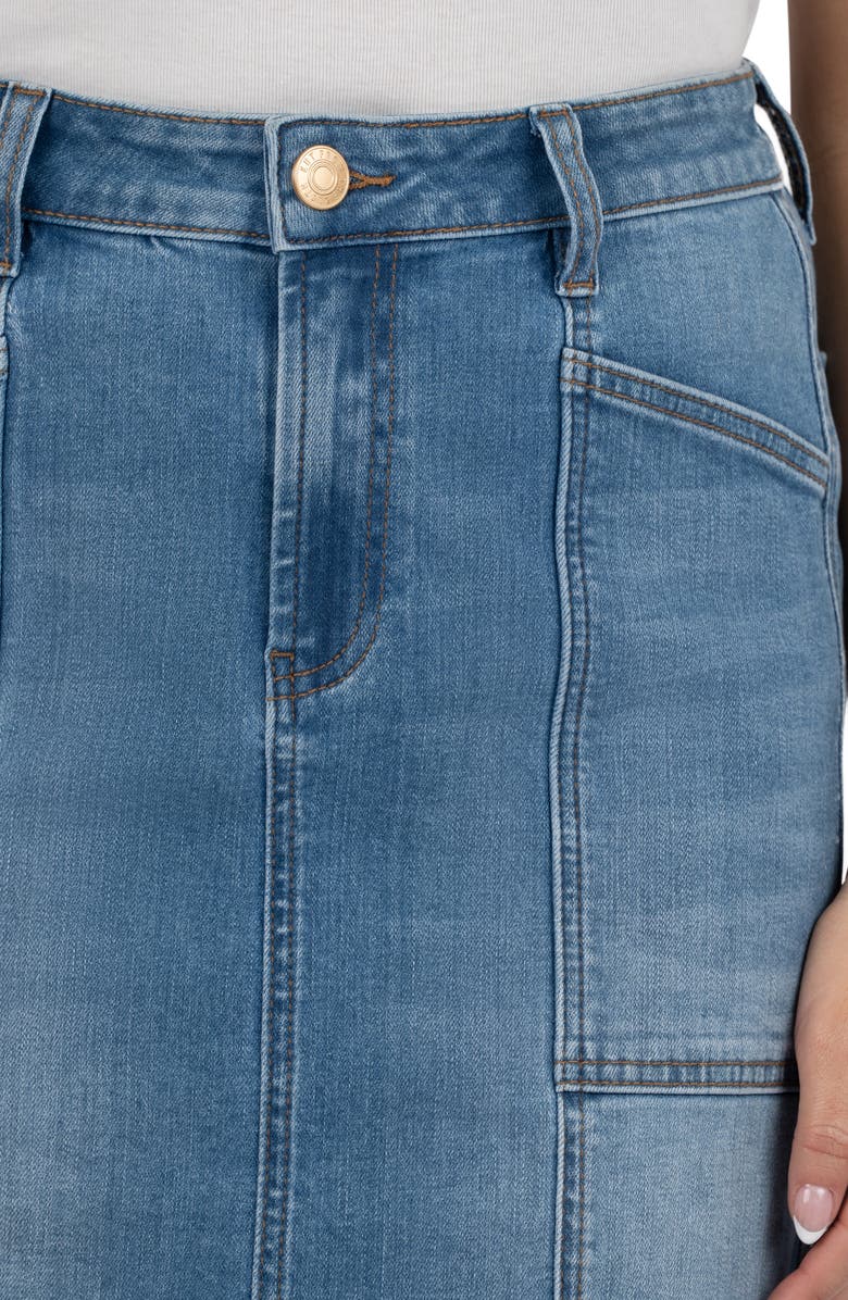 KUT from the Kloth Hayden Patch Pocket Denim Skirt, Alternate, color,