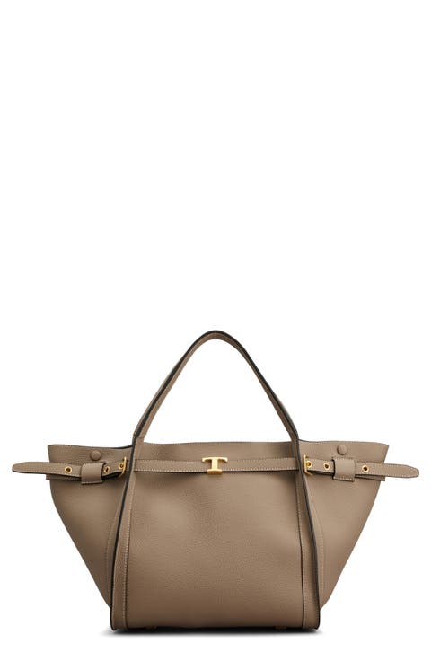 T Timeless Leather Shopping Bag