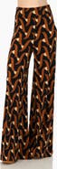 IVONNE Geometric Strech Wide Pants
