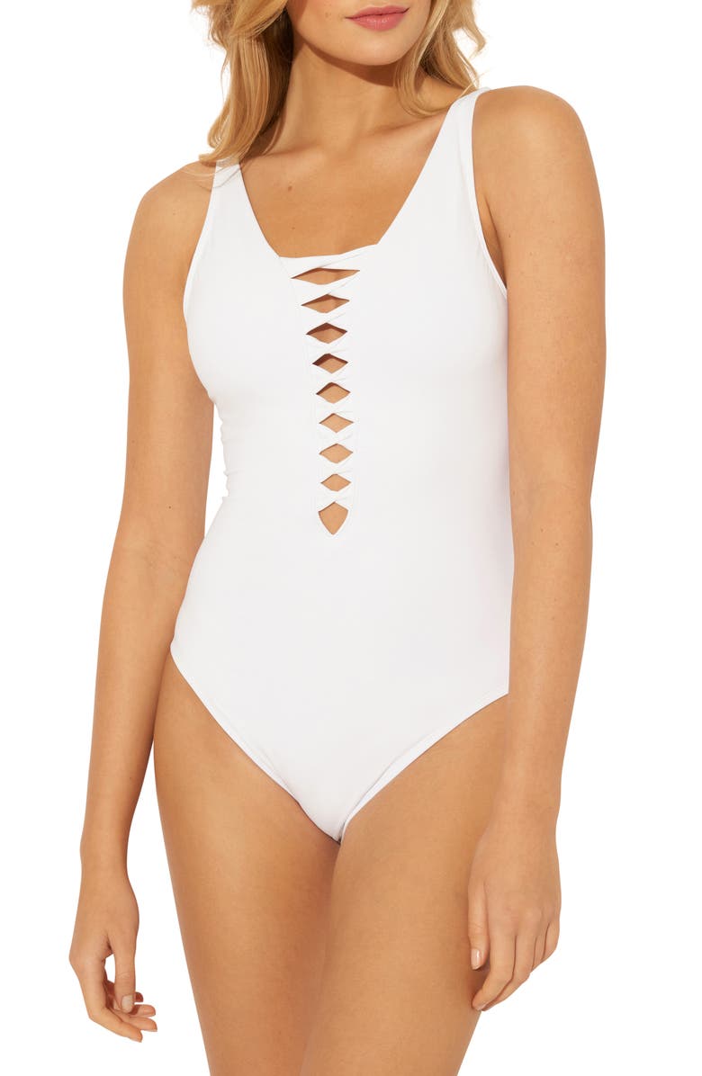 BLEU by Rod Beattie Twister One-Piece Swimsuit, Main, color, 