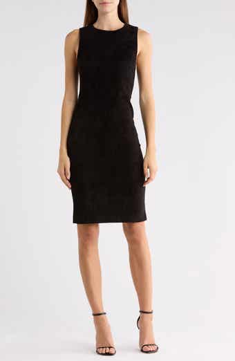 Delora Suede Fitted Dress