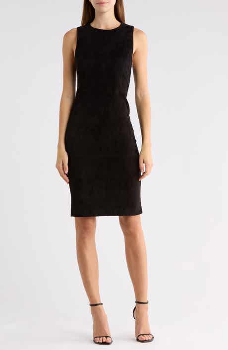 Delora Suede Fitted Dress